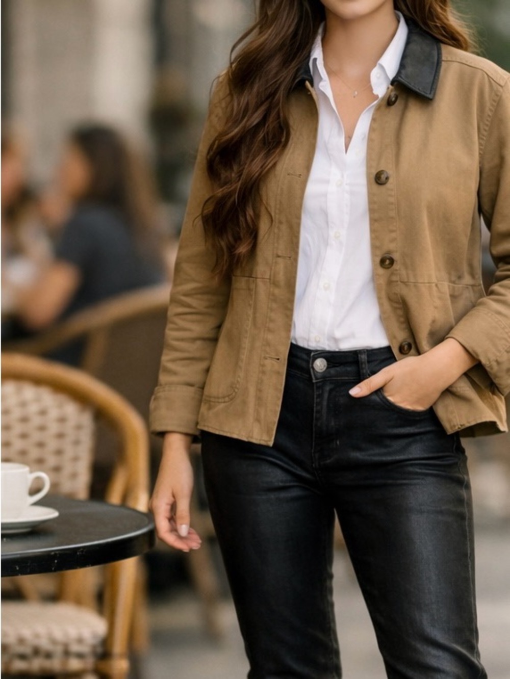 NWT Field Jacket with Black Collar